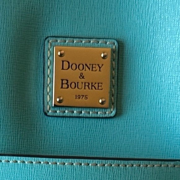 Dooney & Bourke Turquoise Leather Tote - Picture 13 of 16